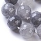 Естественный облачно кварц бисер пряди G-E524-08-25mm-3