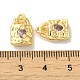 Латунные микро проложить кубического циркония подвески KK-H461-06G-01-3