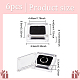 Прозрачные пластиковые подставки для ювелирных изделий ODIS-WH0029-36-2