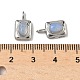 Опаловый прямоугольник с овальными подвесками STAS-L022-516P-06-3