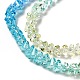 Прозрачные стеклянные бусины GLAA-H023-02I-4