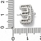 Латунные микро-паве кубические цирконии буквы соединения KK-I717-04E-P-3