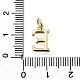 Латунные подвески KK-K400-51G-E-3