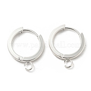 201 фурнитура для сережек-колец Huggie Hoop из нержавеющей стали STAS-A167-01G-S
