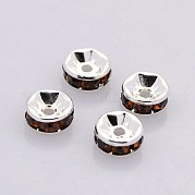 Латунь марки А горный хрусталь Spacer бисер RB-A014-Z8mm-15S