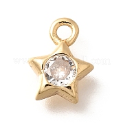 Латунные микро проложить кубического циркония подвески KK-C085-23G
