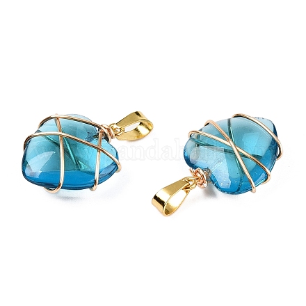 Подвески lampwork GLAA-T023-05C-1