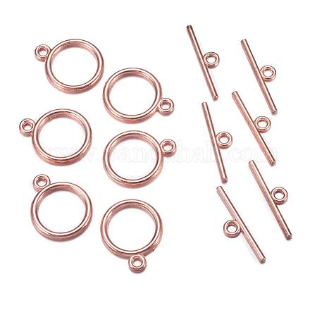 Застежки тоггл в тибетском стиле  X-TIBE-A12208-RG-NR-1