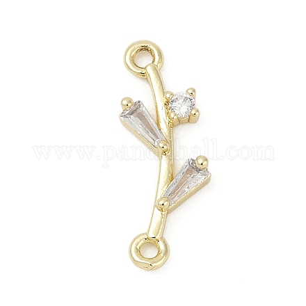 Латунные прозрачные подвески из кубического циркония KK-Z094-06G-02-1