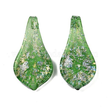 Lampwork большие кулоны FOIL-K003-01D-1
