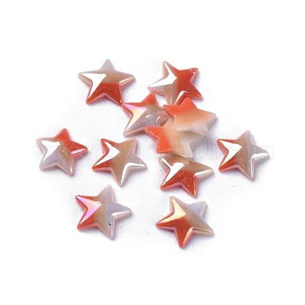 Непрозрачные стеклянные кабошоны X-GGLA-S038-09B-10mm-1