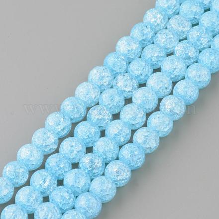 Синтетический хрустят кварц бисер пряди GLAA-S134-8mm-13-1
