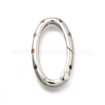 Латунные кольца из микро-паве циркония KK-Z093-04P-1