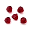 Glass Imitation Austrian Crystal Beads, Polygon, Faceted, FireBrick, 7x7.5x7.5mm, Hole: 1.2mm