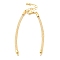 Brass Mesh Chain Link Bracelet Making, with Rhinestone & Lobster Claw Clasp, Fits for Connector Charms, Gold, 4-5/8~6-5/8 inch(16.6~16.9cm), Hole: 2mm