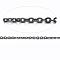 304 Stainless Steel Cable Chains, Soldered, with Spool, Flat Oval, Electrophoresis Black, 1.5x1.3x0.3mm, about 32.8 Feet(10m)/roll