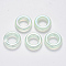 Transparent Acrylic Linking Rings, AB Color Plated, Imitation Gemstone Style, Round Ring, Aquamarine, 25x6mm, Inner Diameter: 12.5mm