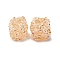 Resin Rhinestone Beads, with ABS Plastic Pearl, Cube Shape, PeachPuff, 17.5x17.5x17.5mm, Hole: 1.6mm