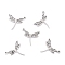 Non-Tarnish 201 Stainless Steel Pendants, Dragonfly, Stainless Steel Color, 15.5x17.5x1mm, Hole: 1.4mm