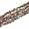 Natural Leopard Skin Jasper Beads Strands, Chip, 3~11x3~5x1~4mm, Hole: 1mm, about 380~400pcs/strand, 33 inch