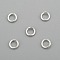 304 Stainless Steel Jump Rings, Open Jump Rings, Silver, 21 Gauge, 4x0.7mm, Inner Diameter: 2.6mm