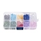100Pcs 10 Colors Glass Pendants, with Plastic Box, Star, 14x15x7mm, Hole: 1.2mm, 10pcs/color