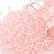 TOHO Round Seed Beads, Japanese Seed Beads, (967) Inside Color Crystal/Neon Rosaline Lined, 11/0, 2.2mm, Hole: 0.8mm, about 5555pcs/50g