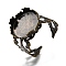 Antique Bronze Brass Filigree Ring Components, Pad Ring Bases, Nickel Free, 18mm, Tray: 15mm