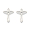 Non-Tarnish 201 Stainless Steel Pendants, Angel, Stainless Steel Color, 29.5x23.5x1.5mm, Hole: 3.5mm