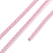 Braided Round Steel Wire, for DIY Bracelets, Pink, 3.2mm