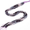 Natural Mixed Gemstone Beads Strands, Round Beads, Faceted, 3~3.5x3mm, Hole: 0.5mm, about 129~132pcs/strand, 15.16''~15.55''(38.5~39.5cm)