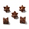 Synthetic Goldstone Beads, No Hole/Undrilled, Merkaba Star, 12.5~13x12.5~13x12.5~13mm