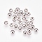 Non-Tarnish Apetalous 201 Stainless Steel Bead Caps, Stainless Steel Color, 4x1.5mm, Hole: 0.8mm