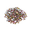 Glass Flat Back Rhinestone, Grade A, Back Plated, Faceted, Half Round, Colorful, SS16, 3.8~4mm, 1440pcs/bag