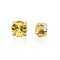 Preciosa® MAXIMA Crystal in Sew-On Cup, Czech Crystal, 719 35 021 Chaton(Round), Golden, 10020 Light Topaz, SS16(3.8~4mm)