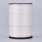 Flat Waxed Thread String, Micro Macrame Cord, for Leather Sewing Stitching, White, 0.8mm, about 109.36 yards(100m)/roll
