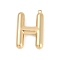 304 Stainless Steel Pendants, Ion Plating(IP), Letter Charm, Letter H, 38x24x6.5mm hole: 2mm