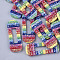 Non Woven Fabric Costume Accessories, with Sequins/ Paillettes and Plastic, Hair Findings Accessories, Rectangle, Colorful, 79x29x5.5mm