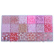 DIY 18 Style Resin & Acrylic Beads Jewelry Making Finding Kit, Round & Rice & Tube, Pearl Pink, 6.5~7x2~12x1.5~11.5mm, Hole: 0.7~2mm
