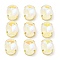 Mocha(MK) Oval Sew on Rhinestone, Multi-strand Links, with Golden Tone Brass Prong Settings, Garments Accessories, Coral AB, 18x13x7mm, Hole: 1.2mm