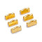 Iron Ribbon Crimp Ends, Golden, 7x13mm, Hole: 2mm