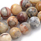 Natural Crazy Lace Agate Beads Strands, Round, 6mm, Hole: 1mm, about 63~66pcs/strand, 15 inch