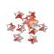 Opaque Glass Cabochons, Star, Colorful, 9x10x2.5mm