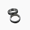 201 Stainless Steel Rotating Fidget Band Ring, Fidget Spinner Ring for Anxiety Stress Relief, Platinum, Sun, 5.7mm,US Size 8 1/2(18.5mm)