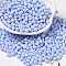 6/0 Opaque Baking Paint Glass Seed Beads, Teardrop, Cornflower Blue, 4.5~5x4x3~3.5mm, Hole: 0.9mm, about 125pcs/10g