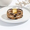 Leather Multi-strand Bracelets, with Magnetic Clasp, Peru, 7-5/8 inch(19.5cm)