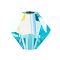 Preciosa® Crystal Beads, Czech Crystal, Bicone(451 69 302 Rondelle), 60010 200 Aqua Bohemica AB, 3mm, Hole: 0.8mm
