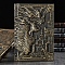 3D Embossed PU Leather Notebook, A5 Dragon Pattern Journal, for School Office Supplies, Antique Bronze, 215x145mm