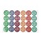 Christmas Advent Calendar Stickers, Christmas Countdown Stickers, for Gift Sealing Stickers, DIY Crafts, Baking Decoration, Word, 30.7x19.6x0.02cm, Stickers: 45mm, 24pcs/sheet