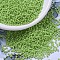 MIYUKI Round Rocailles Beads, Japanese Seed Beads, 11/0, (RR479) Opaque Chartreuse AB, 2x1.3mm, Hole: 0.8mm, about 1111pcs/10g
